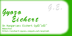 gyozo eichert business card